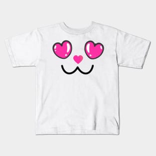 Heart eyes Kids T-Shirt